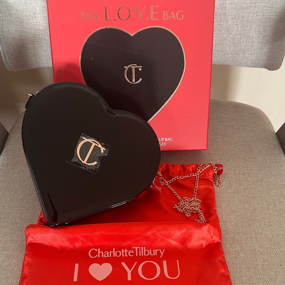 Charlotte Tilbury Black Heart Clutch